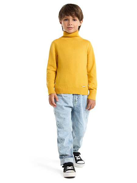 Свитер Cash Touch детский для мальчиков, цвет манго, фото 5