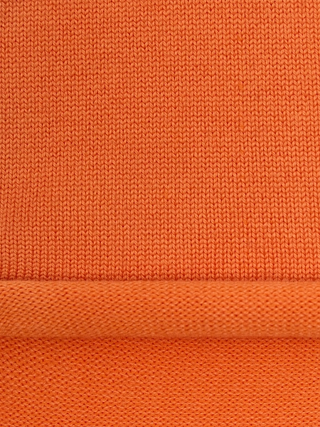 Теплый снуд из шерсти мериносов, цвет мандарин, фото 3