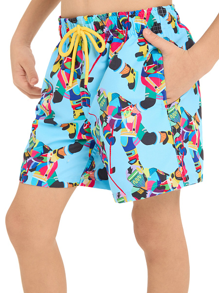 Шорты Swimwear для мальчика, цвет голубой пепельный, фото 5