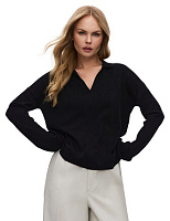 Джемпер-поло женский Черный