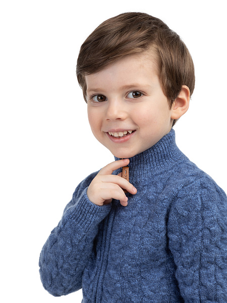 Кофта на молнии Super Fine Merino Wool, фото 5