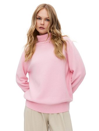 Свитер Merino Base из шерсти, цвет розовый, фото 1