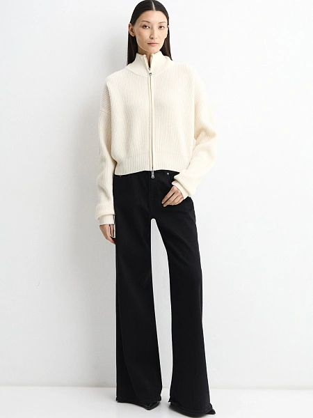 Укороченный кардиган на молнии, фото 4