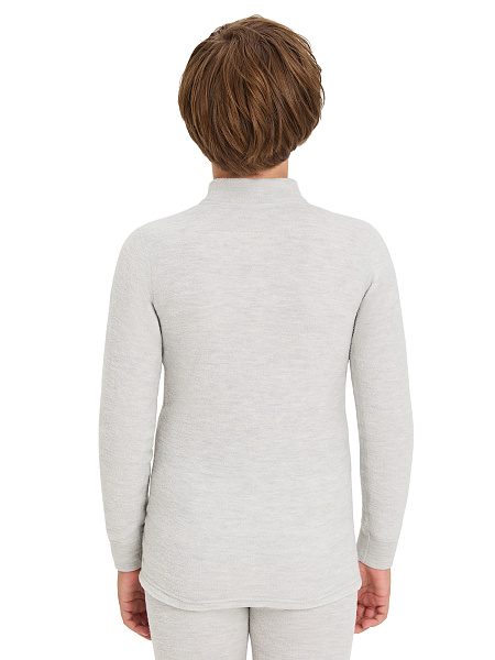 Термобелье фуфайка для мальчиков - подростков серии "-60°C", цвет жемчуг, фото 2