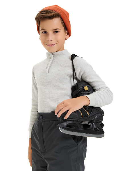 Термобелье фуфайка детская для мальчиков серии "-60°C", цвет жемчуг, фото 6