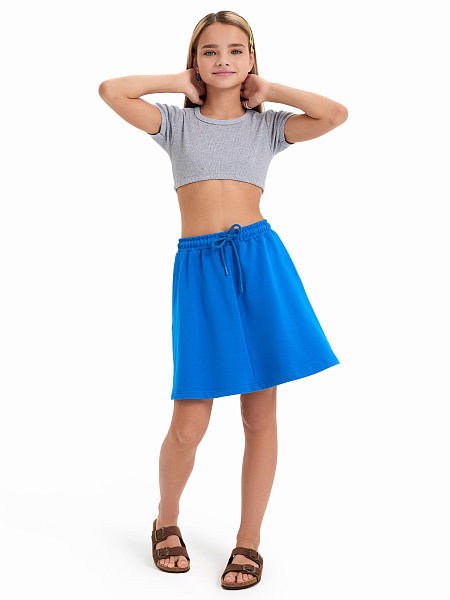 Юбка для девочки ORGANOMICA Cotton, цвет ультрамарин, фото 5