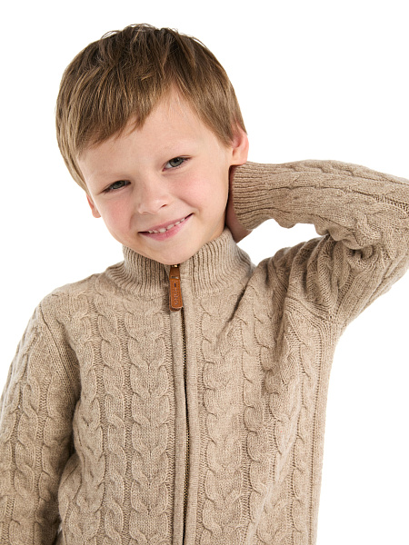 Кофта на молнии Super Fine Merino Wool, фото 3