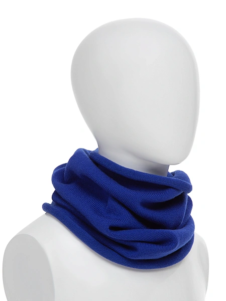 Теплый снуд из шерсти мериносов, цвет ультрамарин, фото 1