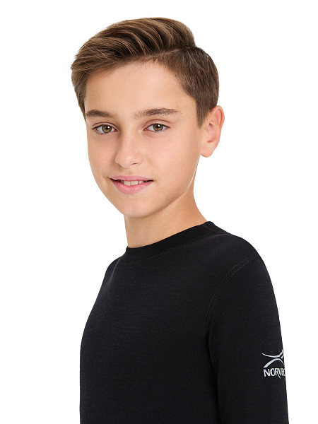 SOFT Комплект термобелья для мальчиков-подростков, цвет черный, фото 4