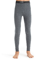 Термобелье кальсоны для мальчиков-подростков серии SOFT. Знак Woolmark Серый меланж