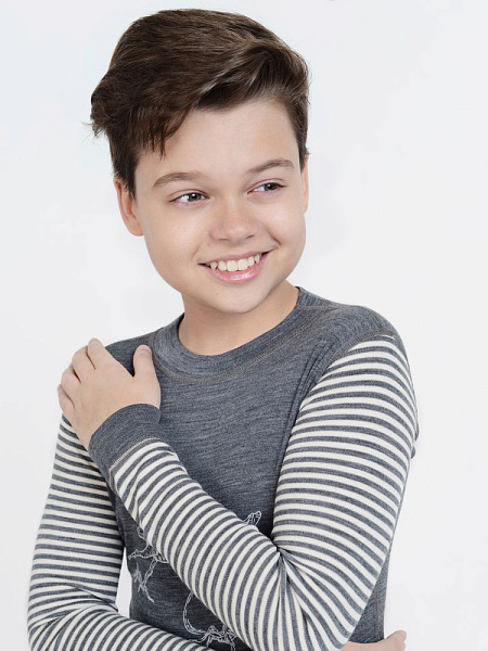 Термофутболка для мальчиков - подростков серии SOFT TEENS, цвет cерый с рисунком, фото 5