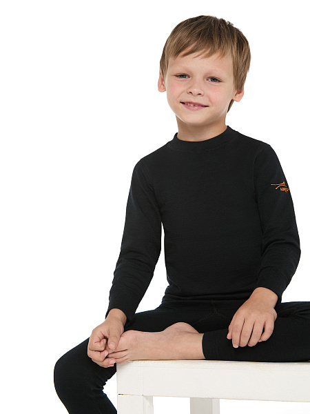 Термофутболка для мальчиков с длинным рукавом серии ACTIVE KIDS, двухслойное термобелье, фото 4