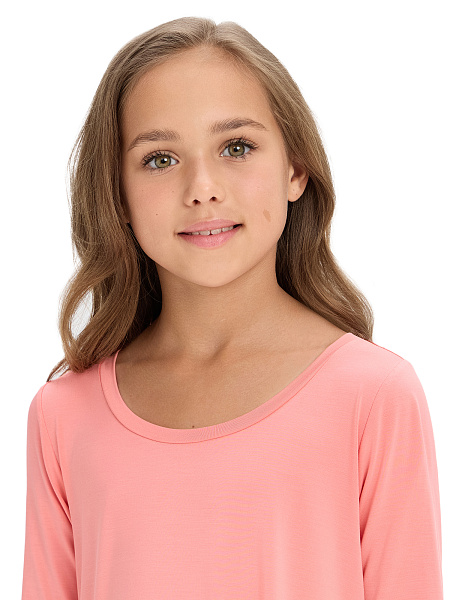 Платье Bamboo для девочки, цвет коралловый, фото 4