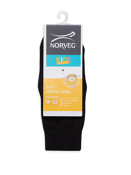 Термоноски детские шерстяные серии SOFT MERINO WOOL, цвет темно-синий, фото 4