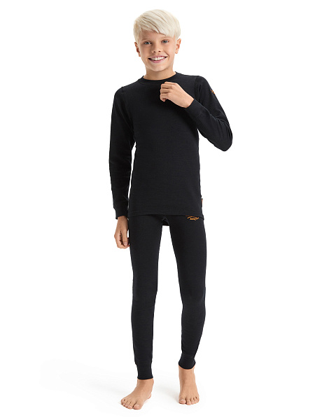 Термофутболка для мальчиков - подростков серии ACTIVE KIDS, цвет черный, фото 2