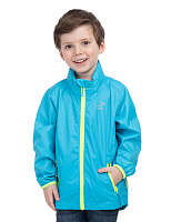 Ультралегкая куртка-ветровка для мальчиков из мембраны Голубой неон 