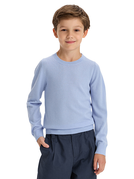 Джемпер CashTouch детский для мальчиков, цвет нежно-голубой, фото 1