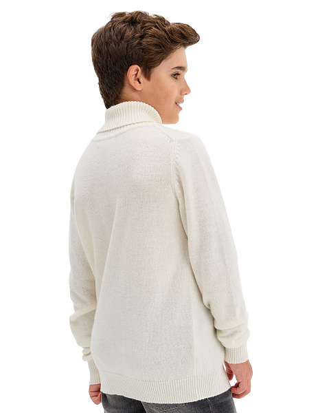 Свитер Merino Base детский для мальчиков, цвет молочный, фото 2