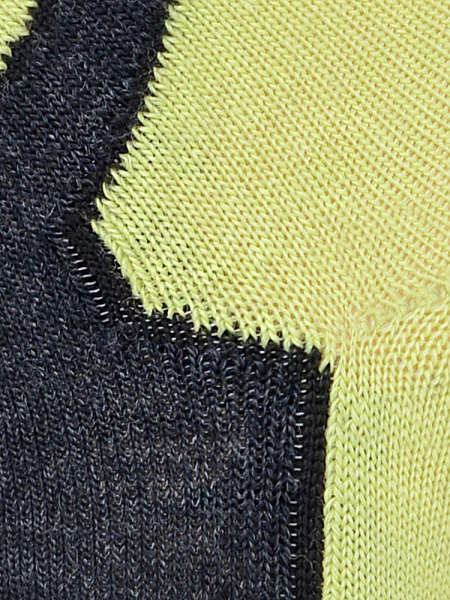 Термоноски детские для катания на лыжах серии CROSS COUNTRY, цвет серый-лайм, фото 4