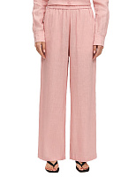 LINEN Брюки женские прямые Розовый