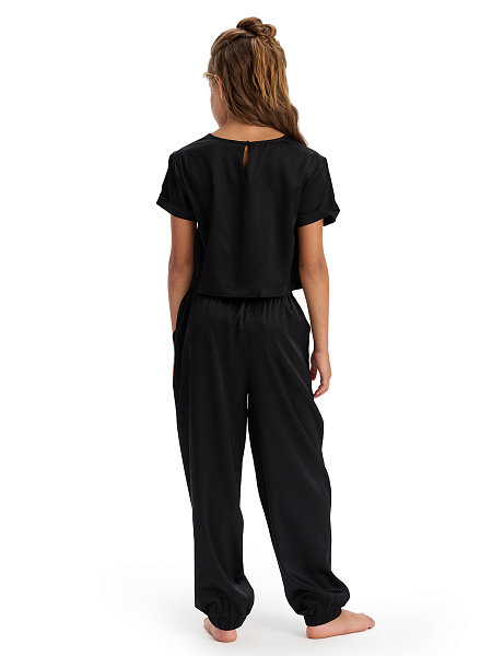 SILK Костюм для девочки, цвет черный, фото 2