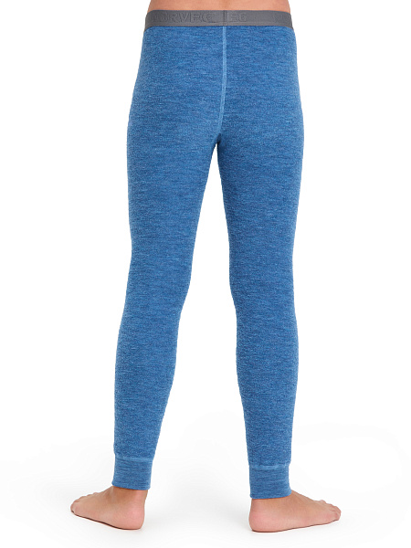 Термобелье кальсоны для мальчиков-подростков серии "-60°C", цвет джинс меланж, фото 2