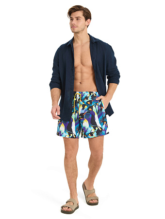 Шорты плавательные, цвет темно-синий, фото 1