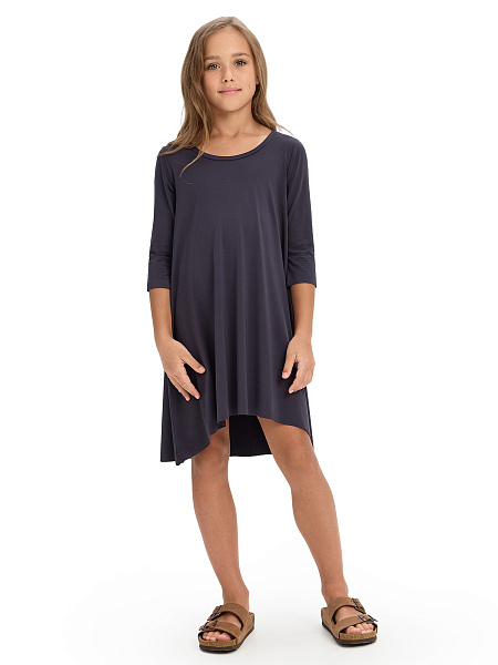 Платье Bamboo для девочки, цвет темно-серый, фото 2