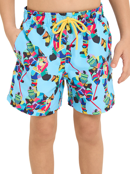 Шорты Swimwear для мальчика, цвет голубой пепельный, фото 2
