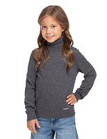 Свитер Cash Touch детский  для девочек Темно-серый меланж