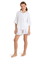 Шорты для девочек-подростков серии LINEN Белый