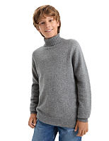 Cвитер Cashmere&Merino blend подростковый для мальчиков Серый меланж