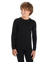 Термофутболка для мальчиков-подростков серии SOFT. Знак Woolmark Черный