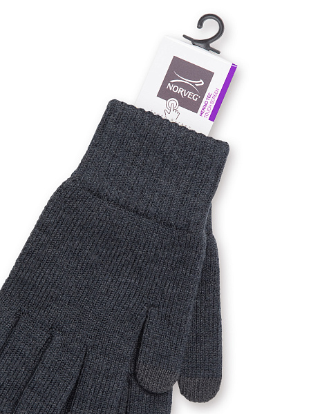 Перчатки детские Merino TEC Touch Screen, цвет антрацит, фото 2