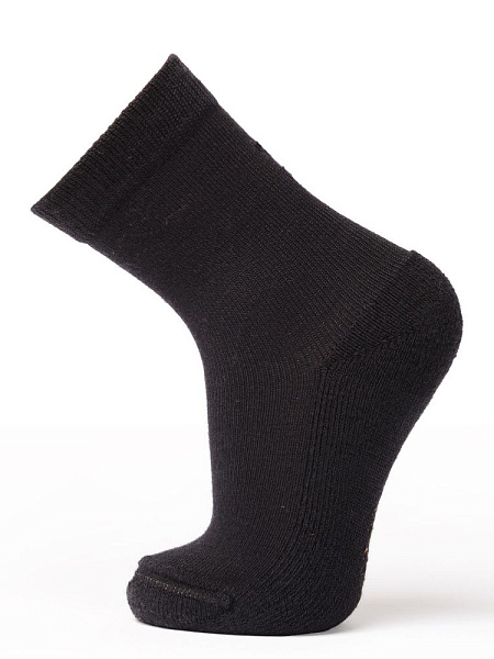 Термоноски детские шерстяные серии SOFT MERINO WOOL, цвет черный, фото 1