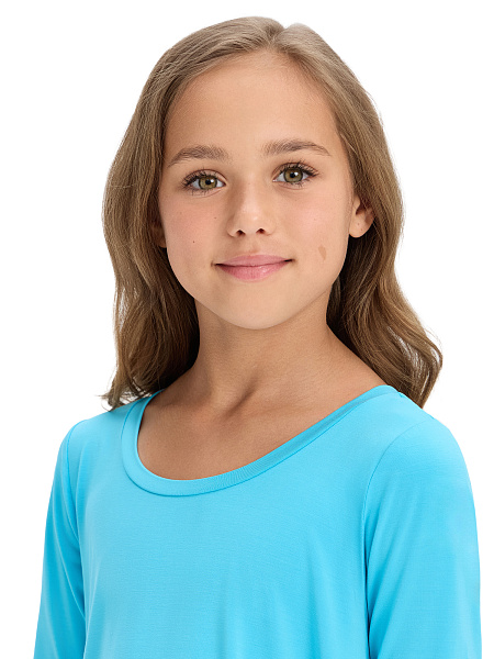 Платье Bamboo для девочки, цвет бирюзовый, фото 4