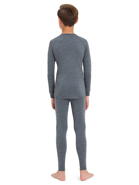 SOFT Комплект термобелья для мальчиков-подростков, цвет серый меланж, фото 2