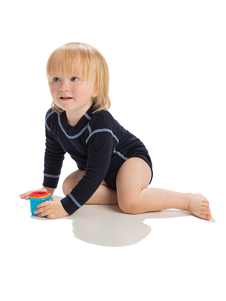 Термободи детское с длинным рукавом серии SOFT, цвет синий, фото 2