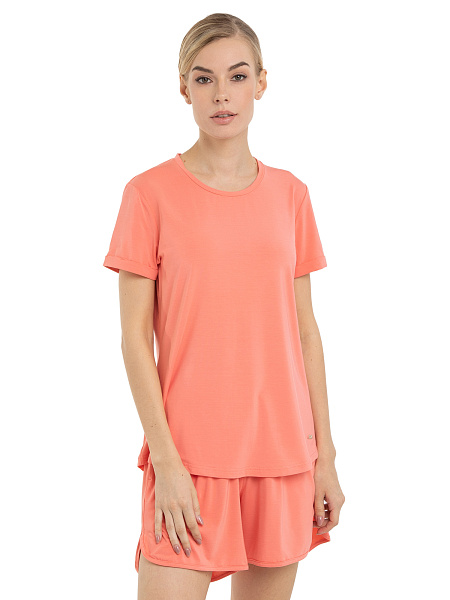 Футболка женская серии Bamboo, цвет коралловый, фото 1