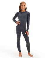 SOFT Комплект термобелья для девочек-подростков Темно-серый