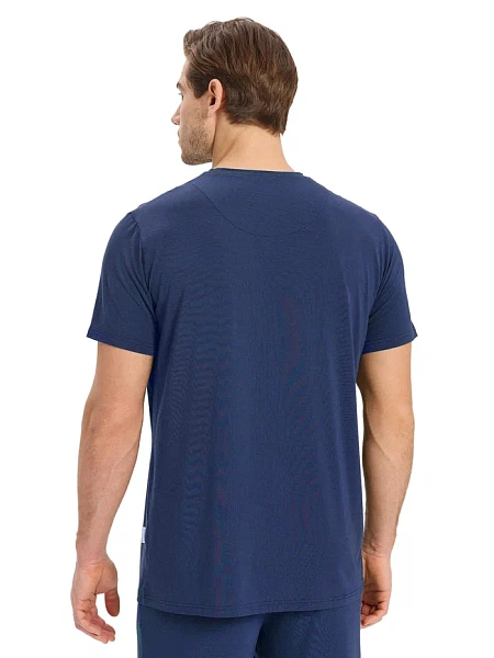 Футболка мужская серии Bamboo, цвет темно-синий, фото 2