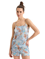 Топ на бретелях серии SILK Принт Восточный