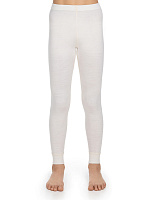 Термолеггинсы детские для девочек серии SOFT. Знак Woolmark Молочный