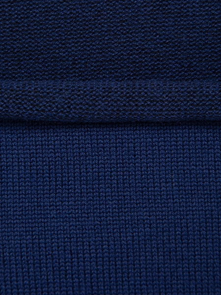 Теплый снуд из шерсти мериносов, цвет темно-синий, фото 3