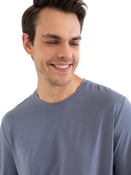 Лонгслив мужской серии Bamboo, цвет серый, фото 4