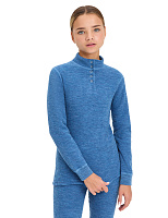 Термобелье фуфайка для девочек - подростков серии "-60°C" Джинс меланж