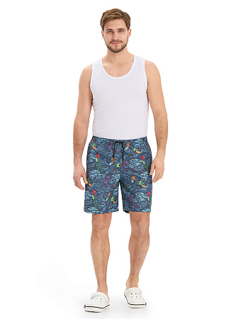 Swimwear Шорты мужские, цвет антрацит паттерн серферы, фото 1