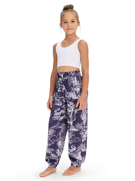 SILK Костюм для девочки, цвет принт темный toile de jouy, фото 3