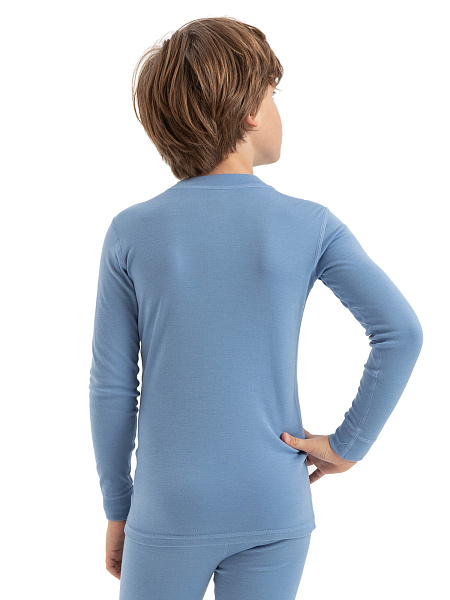 Термофутболка для мальчиков - подростков серии SOFT TEENS, цвет голубой пепельный, фото 4