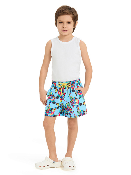 Шорты Swimwear для мальчика, цвет голубой пепельный, фото 1